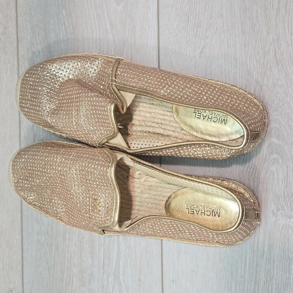 Michael Michael Kors  KendricGlitter Espadrille Platform Loafer  shoes 9.5M - Picture 8 of 14